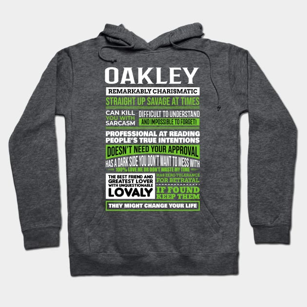 Oakley Hoodie by Ban Guns Not Books- Typography fullcolor